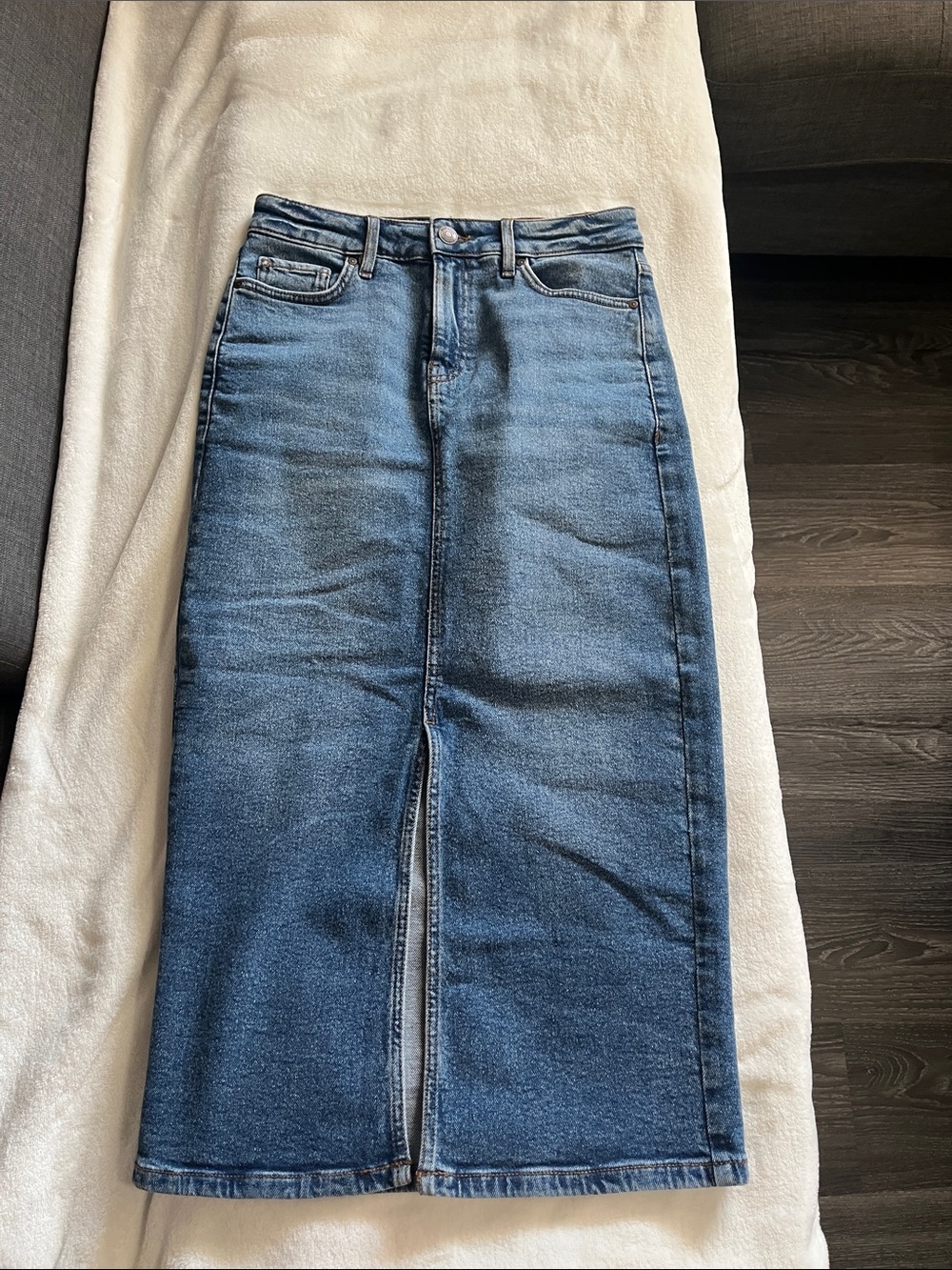 RW&Co Long Denim Skirt